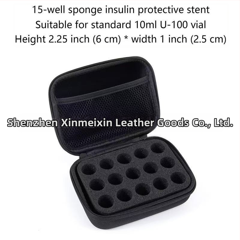 15-priehradková EVA taška na fľaše 10 ml/15 ml pre éterické oleje a liečivá; prenosná, odolná voči pádom, s prispôsobiteľným balením