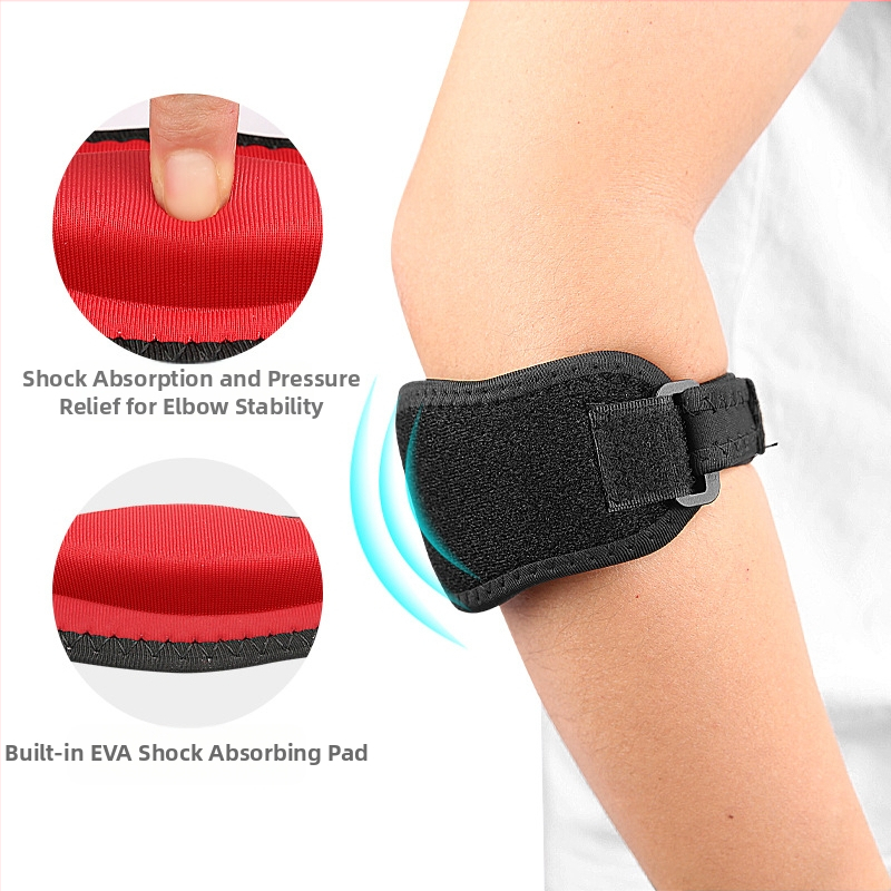 Протектори за лакти със спортна компресия за възрастни – подходящи за баскетбол, футбол, бадминтон и тенис; материал: плат, EVA, ликра