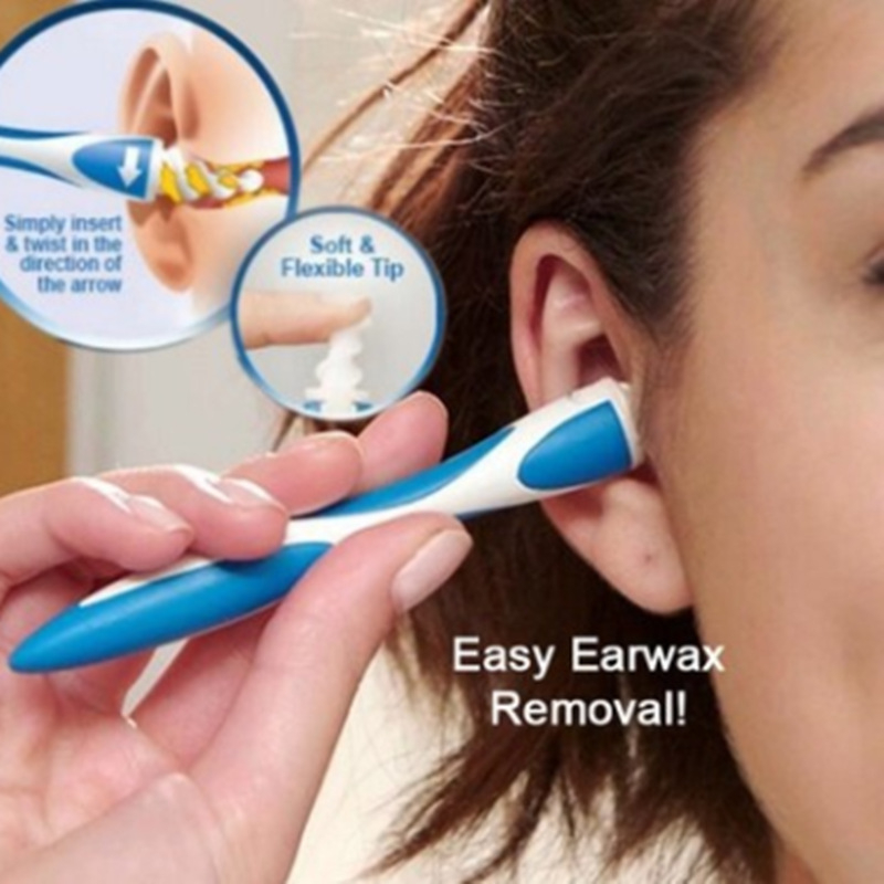 Σπειροειδές κουτάλι για τα αυτιά με αναρρόφηση, χωρίς φως, καθαριστικό αυτιών
