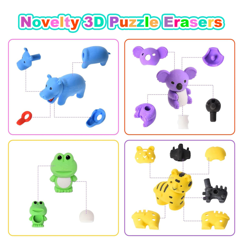 Guminių gyvūnėlių stalo žaislai – 30 dalių atsitiktinių gyvūnų rinkinys, modelis R0014-2, klasės prizas