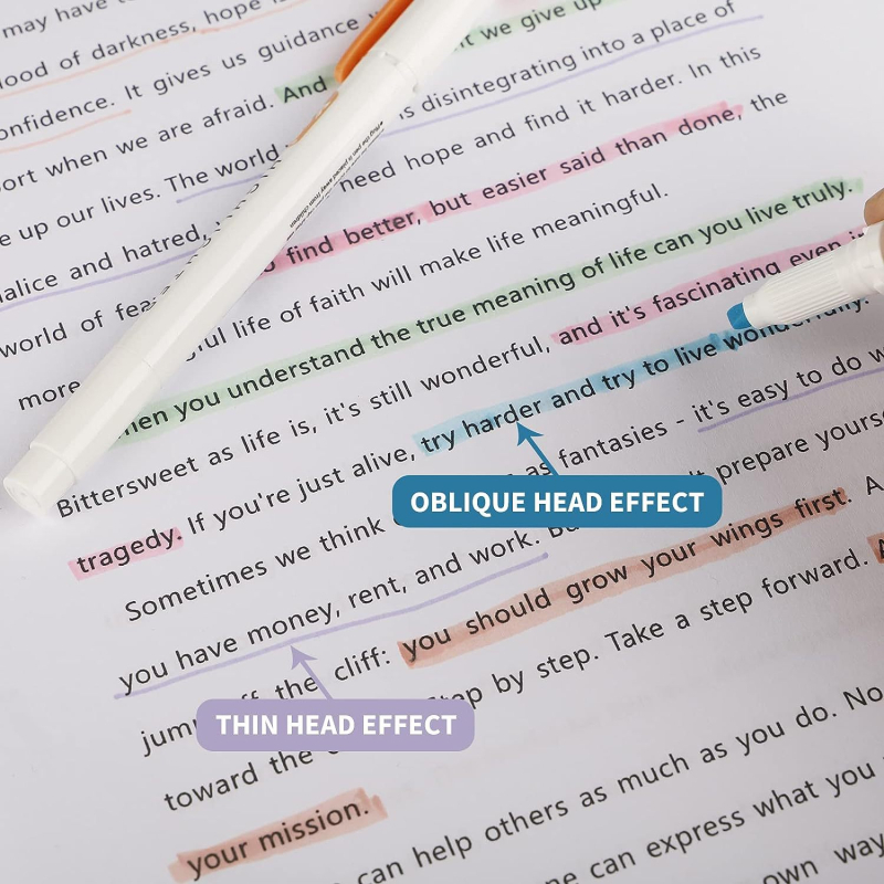 Διπλής κεφαλής επισημαντήρας, σετ 15 τεμαχίων, πλαστικό περίβλημα, συσκευασμένος σε κουτί, με εκτυπωμένο λογότυπο