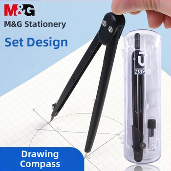 Fém körző diákoknak, professzionális rajzoláshoz, multifunkcionális geometria és mechanikus tervező eszköz, modell ACS90884, M&G márka