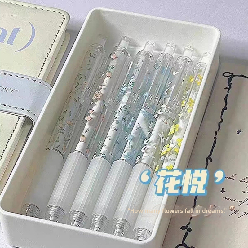 Gélové pero s ostrím z nehrdzavejúcej ocele, plastové puzdro, nevymažateľné