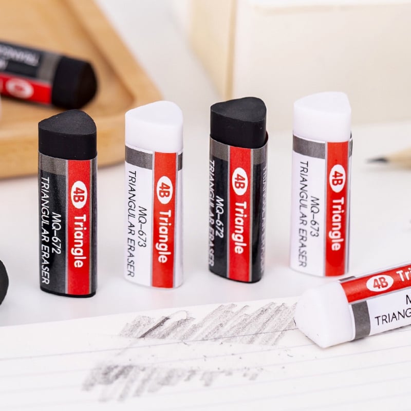 4B trikampė trintukas menui, PVC, biurui, grynoji masė 12.8 g