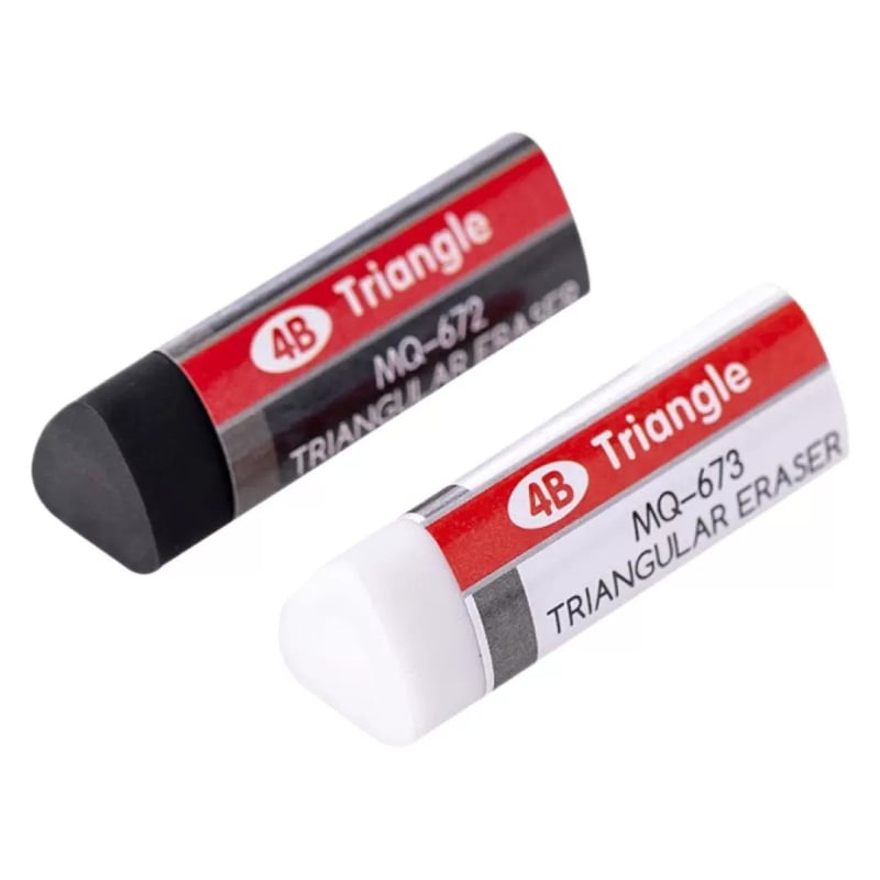 4B trikampė trintukas menui, PVC, biurui, grynoji masė 12.8 g