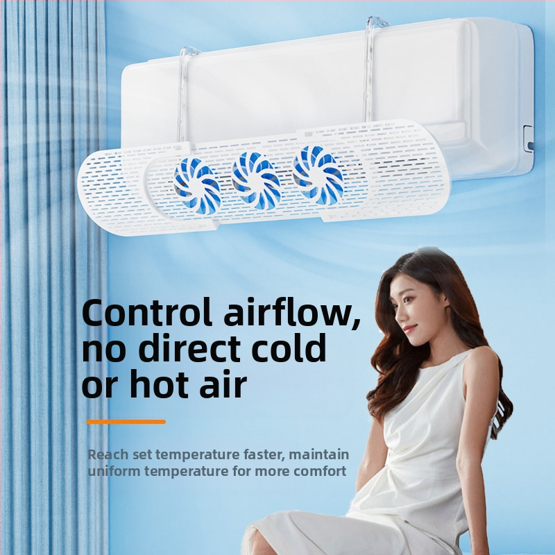 Ветрозащитен панел за стенен климатик – ветроустойчив, насочва въздушния поток, енергоефективен, минималистичен дизайн, марка HUGTUNE