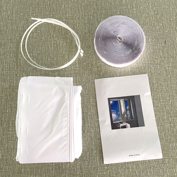 Υφασμάτινο υλικό σφράγισης κλιματιστικού, πολυεστέρας, δύο οπές σφράγισης παραθύρου, φορητή κάλυψη κλιματιστή, μοντέρνο στυλ