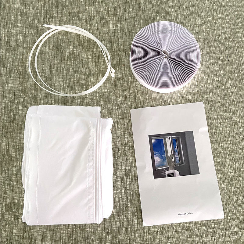 Klímaberendezés tömítő kendő, poliészter, ablakzárás két lyukkal, hordozható klímaberendezés fedő, modern egyszerű stílus