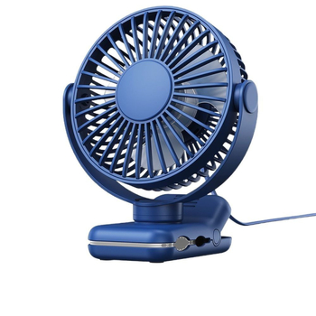 Επιτραπέζιος ανεμιστήρας με κλιπ και brushless κινητήρα, USB τροφοδοσία, 3 λεπίδες, 3 ταχύτητες, ήσυχη λειτουργία.
