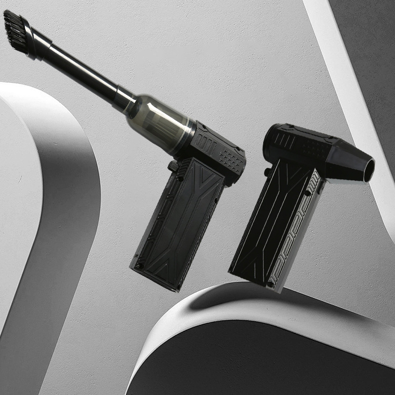 Kemping kézi ventilátor brushless motorral, beépített 2000–4000 mAh akkumulátor, 2-az-1-ben fúj és szív funkció, USB tápellátás