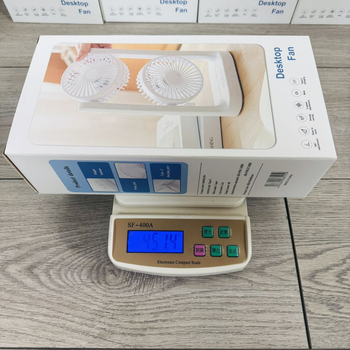 USB επιτραπέζιος ανεμιστήρας διπλής κεφαλής, 6+ λεπίδες, 3 ταχύτητες, κινητήρας με βούρτσες, ABS περίβλημα