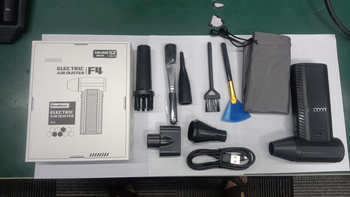 F4 Φορητός Αποχιονιστής Εξωτερικού Χώρου — 130000 rpm Μοτέρ Χωρίς Ψήκτρες, Τροφοδοσία USB, Θόρυβος 37–45 dB