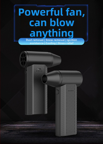 F4 Ръчен преносим снегоуборщик за открито — 130000 об/мин безчетков мотор, USB захранване, шум 37–45 dB