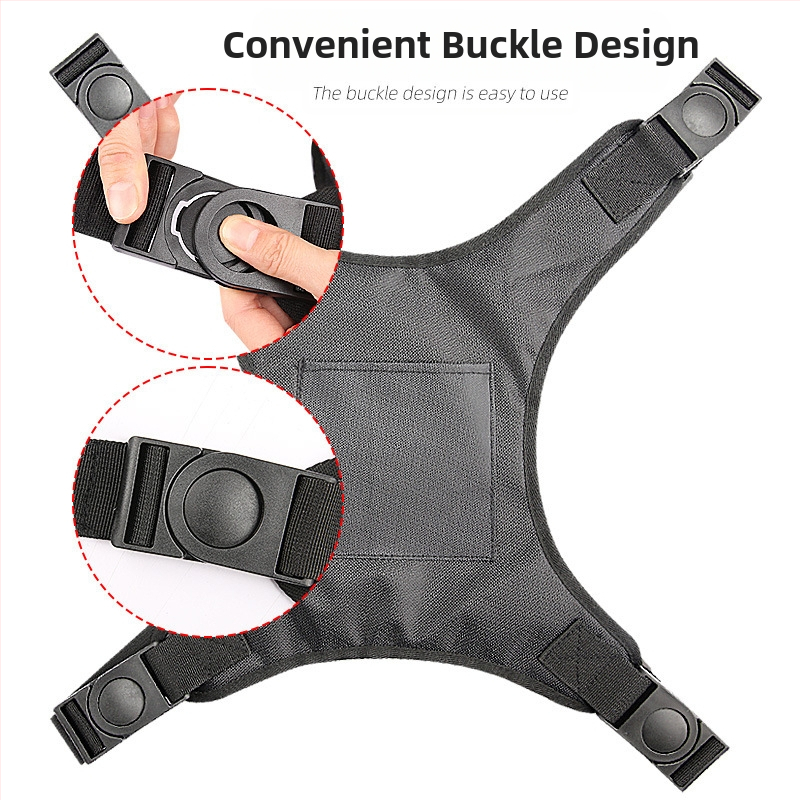 Пояс за инвалидна количка с жилет стил, антипадане, Oxford плат, пластмасова катарама, найлонова лента (Материал: Oxford; Катарама: пластмасова; Лента: найлон; За: възрастни)