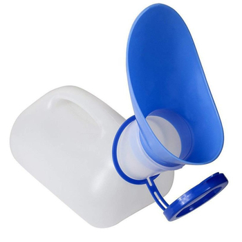 Αναδιπλούμενο ουρητήριο, χωρητικότητα 1000 ml, διπλής χρήσης, PE συνδετήρας