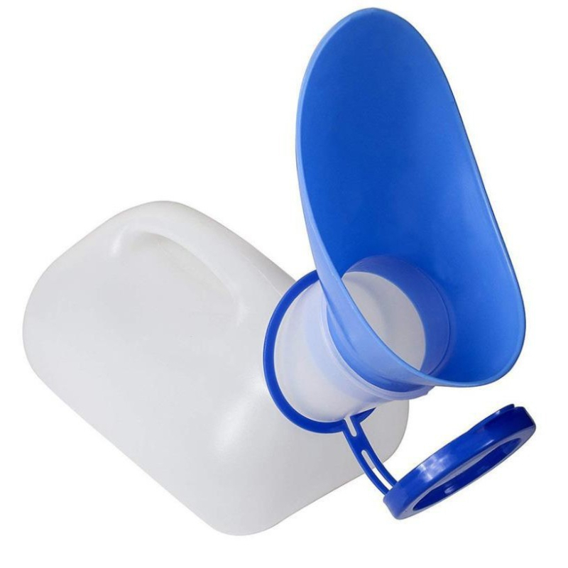 Αναδιπλούμενο ουρητήριο, χωρητικότητα 1000 ml, διπλής χρήσης, PE συνδετήρας