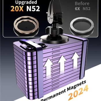 CHOETECH MagSafe autós tartó – mágneses rögzítés a légkivezetőhöz, Snap-on szerelés, Apple MagSafe-kompatibilis