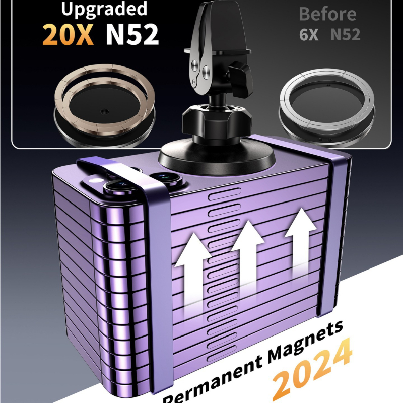 CHOETECH MagSafe autós tartó – mágneses rögzítés a légkivezetőhöz, Snap-on szerelés, Apple MagSafe-kompatibilis