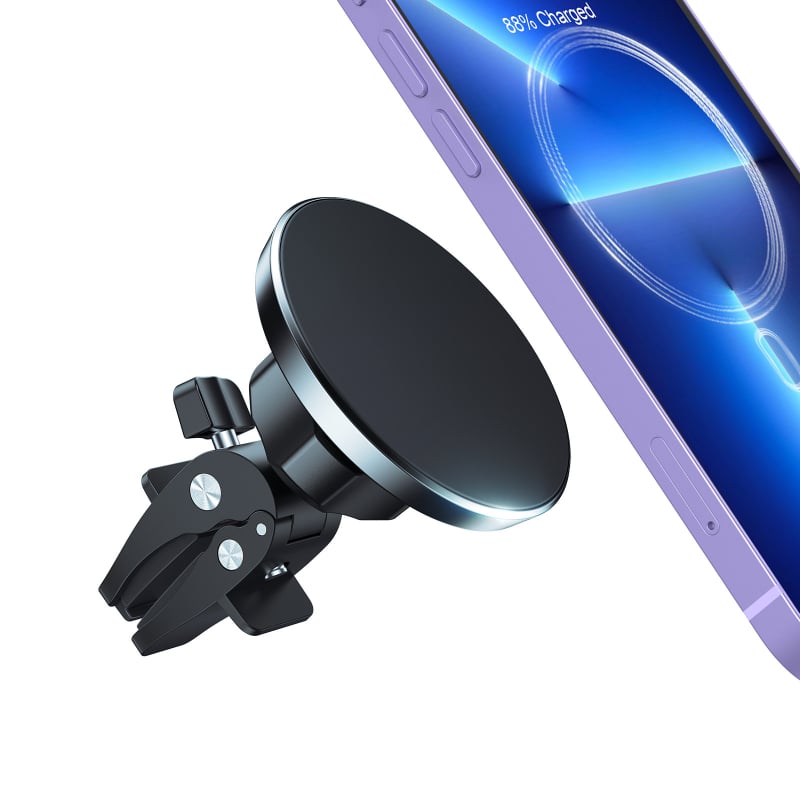 CHOETECH MagSafe autós tartó – mágneses rögzítés a légkivezetőhöz, Snap-on szerelés, Apple MagSafe-kompatibilis