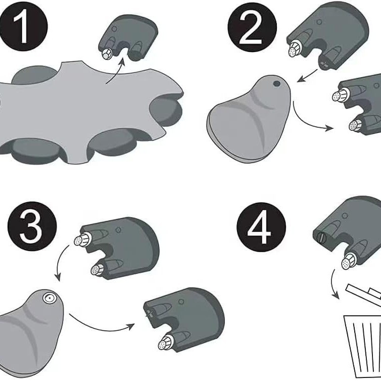 Cerumen apsaugos tinklas girdėjimo pagalbiniam įrenginiui MiniFit serija, ABS medžiaga, 3/5/10 vnt./pakuotė