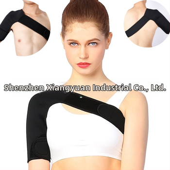 Sporta plecu aizsargs ar regulējamu elpojošu jostu – vienpusējs pleca siksna; poliesteru šķiedra; pieaugušais; piemērots svaru zālei; plecu aizsardzība