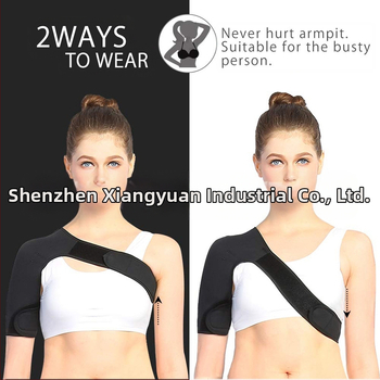 Sporta plecu aizsargs ar regulējamu elpojošu jostu – vienpusējs pleca siksna; poliesteru šķiedra; pieaugušais; piemērots svaru zālei; plecu aizsardzība