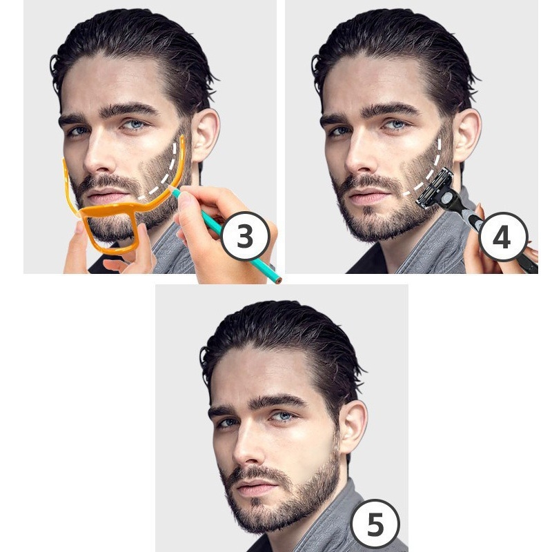 Barzdos formavimo ir kirpimo įrankis, ABS plastikas, išmatavimai 12.6×14