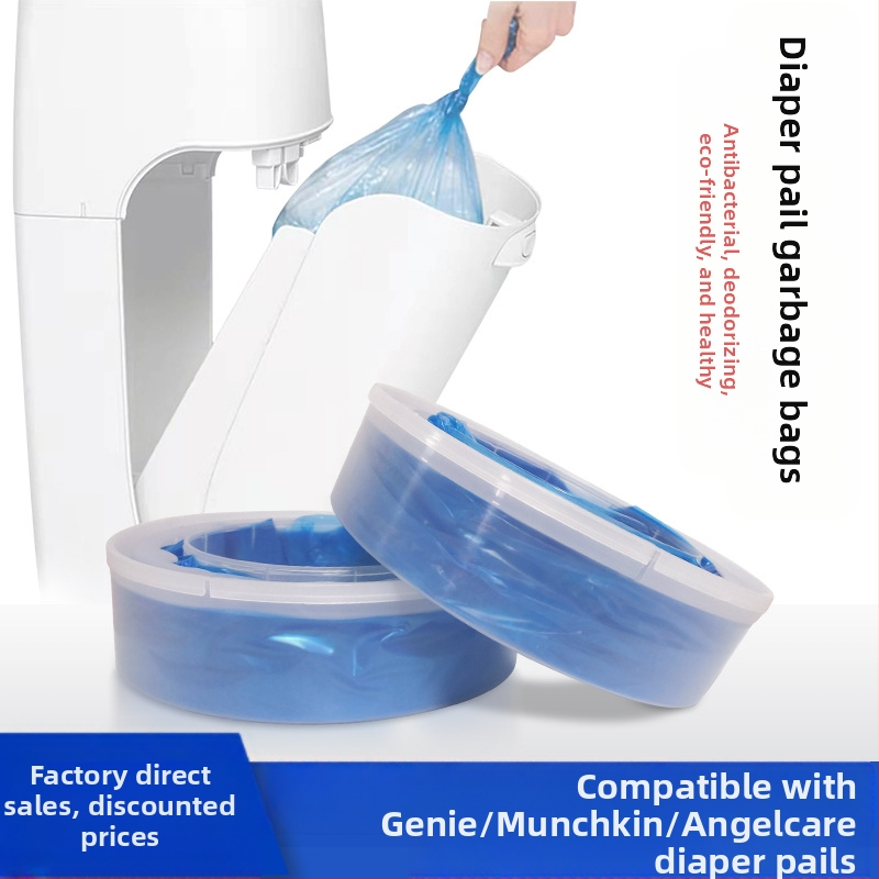 Dėžės įdėklas vystyklams, kvapų atsparus, LDPE, plokščias burnos tipas, 72 vnt., suderinamas su Genie/Angelcare