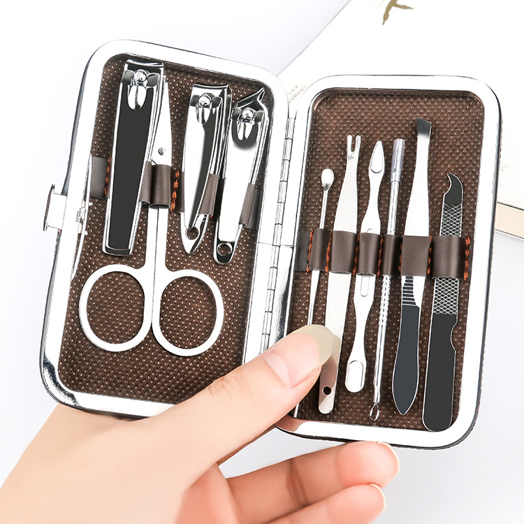 Autonomy комплект нокторезачки за домашен маникюр, 10 части, мултифункционален инструмент, преносим, от въглеродна стомана