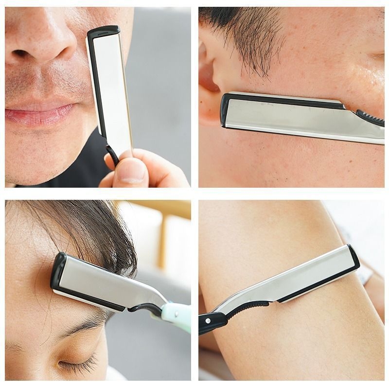 Ανδρικός και γυναικείος χειροκίνητος ξυριστήρας – κλασικός παλιομοδίτικος σχεδιασμός για το ξύρισμα προσώπου και γενειάδας