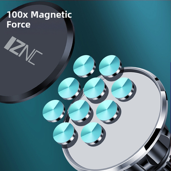 Автомобилен магнитен държач за въздушен отвор, 360° въртене, универсален модел H25, магнит от цинков сплав