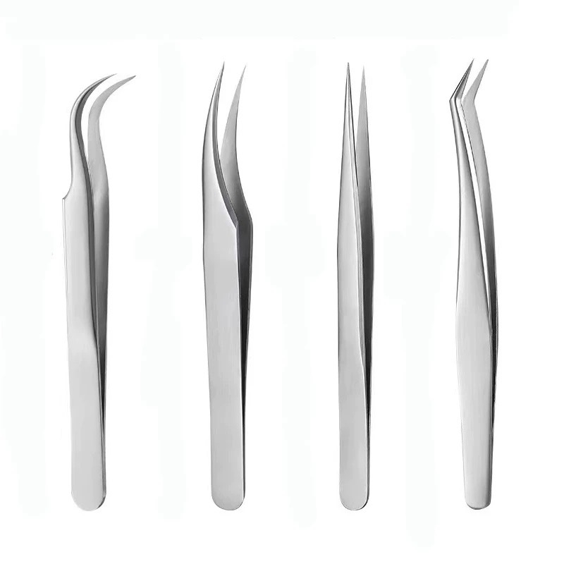 Τσιμπίδα για επεκτάσεις βλεφαρίδων DIY, υψηλή ακρίβεια, άκρη φτερωτού τύπου, κατάλληλη για γενική χρήση