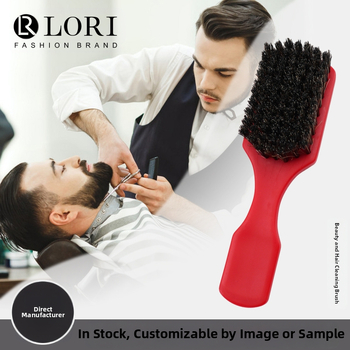 Βούρτσα γενειάδας με τρίχες νάιλον και μαλλί αλόγου, πλαστική κοντή λαβή, μήκος τριχών 2 cm, συνολικό μήκος 15,9 cm, 1 τεμάχιο