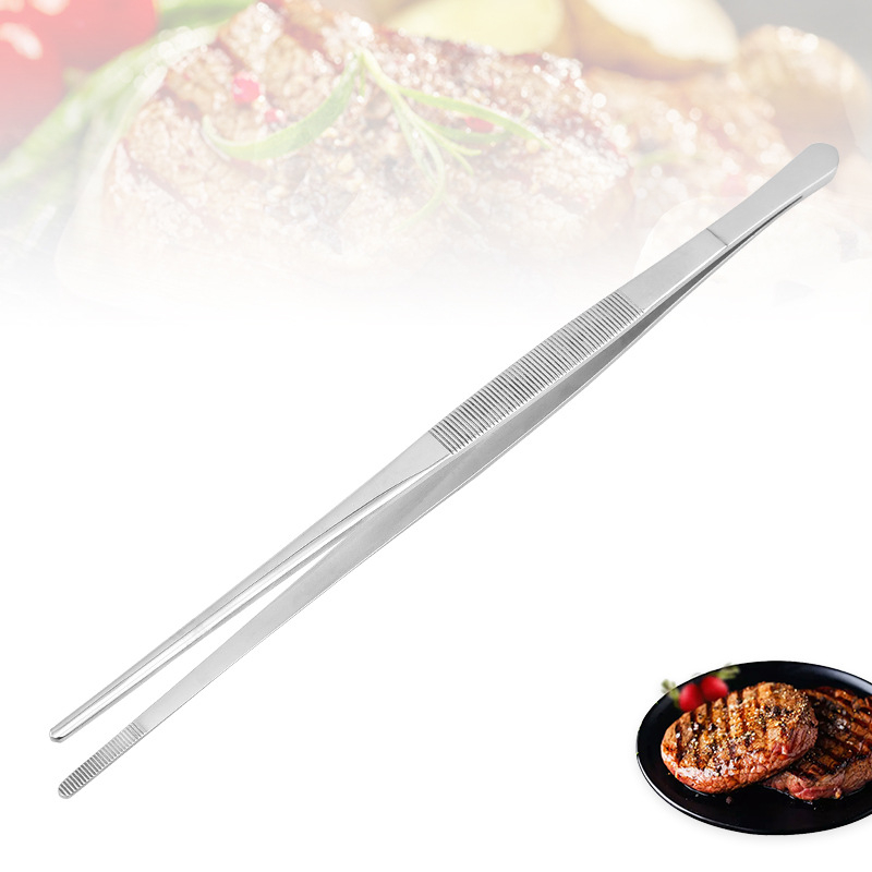 Korėjiečių stiliaus storintos nerūdijančio plieno kepsnių žnyplės, maisto klipas, funkcija 241826993