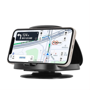 Автомобилен държач за мобилен телефон с въртене на 360° за централна конзола | Универсален за мобилни телефони | Модел F107 | Материал: пластмаса