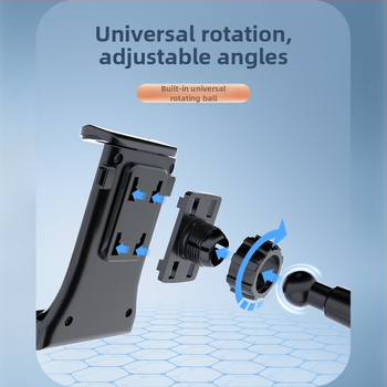 Auto krūzes turētājs ar saliekamu dizainu – telefona/tabletes turētājs (Modelis Cup holder 1003; Materiāli: ABS, alumīnija sakausējums, sūklis, silikons; Pielāgošana: Jā)