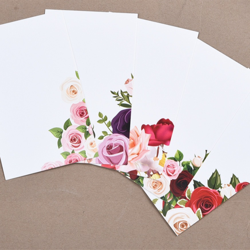 100 празни карти за бележки и поздравителни карти, хартия, печат, персонализация по заявка, подходящи за бизнес подаръци