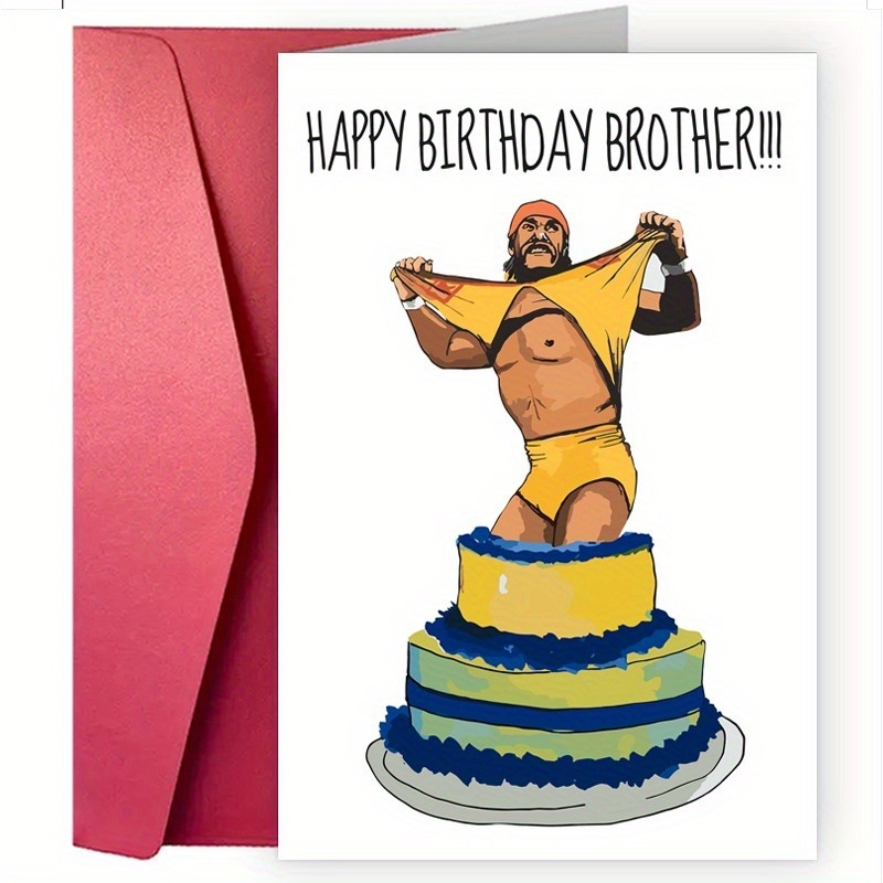 Поздравителна картичка за рожден ден със плик — картон, печат; подходяща за сватба, рожден ден и Коледа; стил: свеж; категория: поздравителна картичка