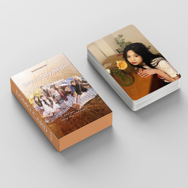 Babymonster Love In My Heart фотокарти - 55 броя, без обработка и персонализация, без внос