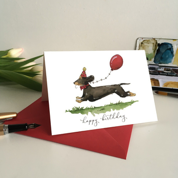 Поздравителна картичка със плик за рожден ден, Jammed материал, печат, стил: леко свеж