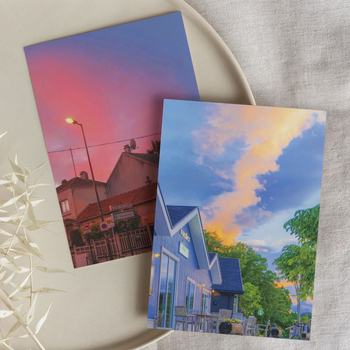 Поздравителна картичка - Pick-up, покрита хартия, печат, прост и модерен стил