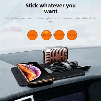Държач за телефон в кола с порест сгъваем дизайн, нано безследен, подвижен и противоскользяща PU силиконова подложка