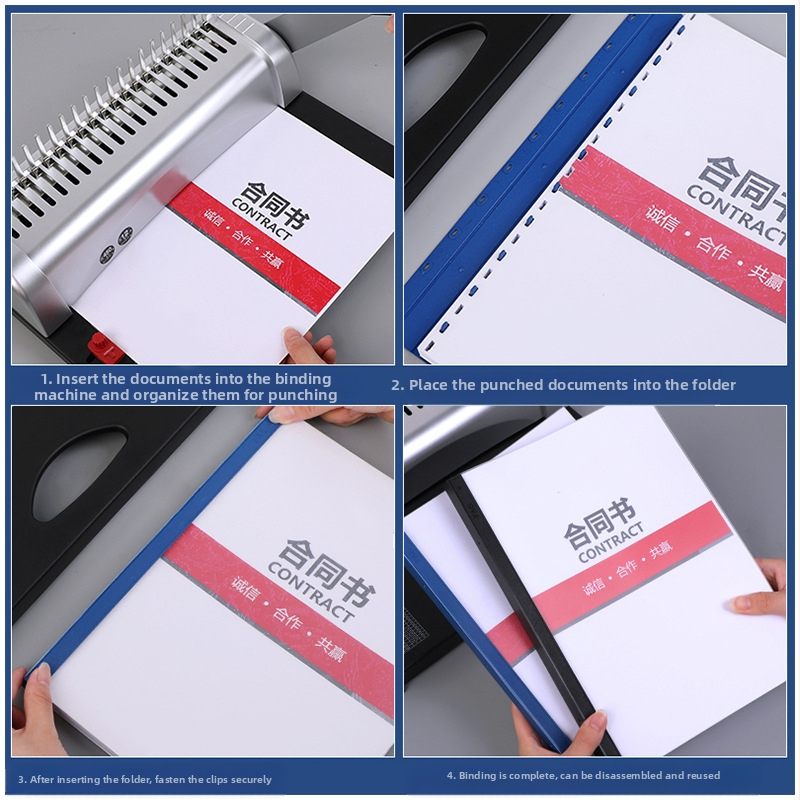 Rankinė įrišimo mašina su dantimis – 21 skylė, 12 lapų talpa, modelis STB12A, svoris 2,85 kg