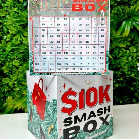 Акрилна копилка за деца и възрастни, модерен минималистичен стил, принт дизайн, без персонализация