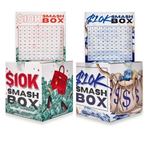 Акрилна копилка за деца и възрастни, модерен минималистичен стил, принт дизайн, без персонализация