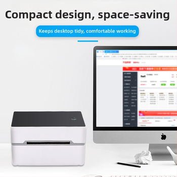 Komi TDL402 термален принтер за поръчки, USB интерфейс, термална хартия, ширина на печат 40-80 мм, тегло 0,52 кг, съвместим с множество приложения за принтиране