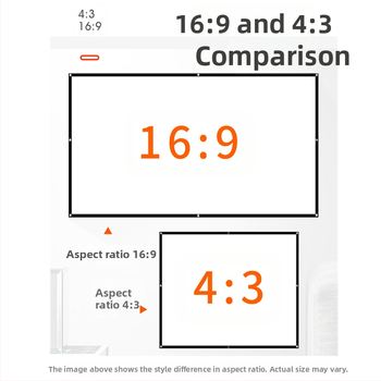 Преносим сгъваем прожекционен екран за офис и открито, съотношение 16:9/4:3, MICMOTO/Mi Xi Magic Throw