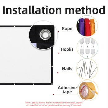Преносим сгъваем прожекционен екран за офис и открито, съотношение 16:9/4:3, MICMOTO/Mi Xi Magic Throw