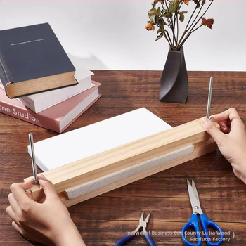 Lu Jia μασίφ ξύλινη βιβλιοπρέσα για χαρτί με ορθογώνια επίπεδη κατασκευή — μοντέρνος και απλός σχεδιασμός