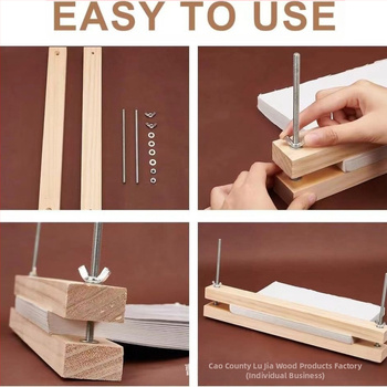 Lu Jia μασίφ ξύλινη βιβλιοπρέσα για χαρτί με ορθογώνια επίπεδη κατασκευή — μοντέρνος και απλός σχεδιασμός